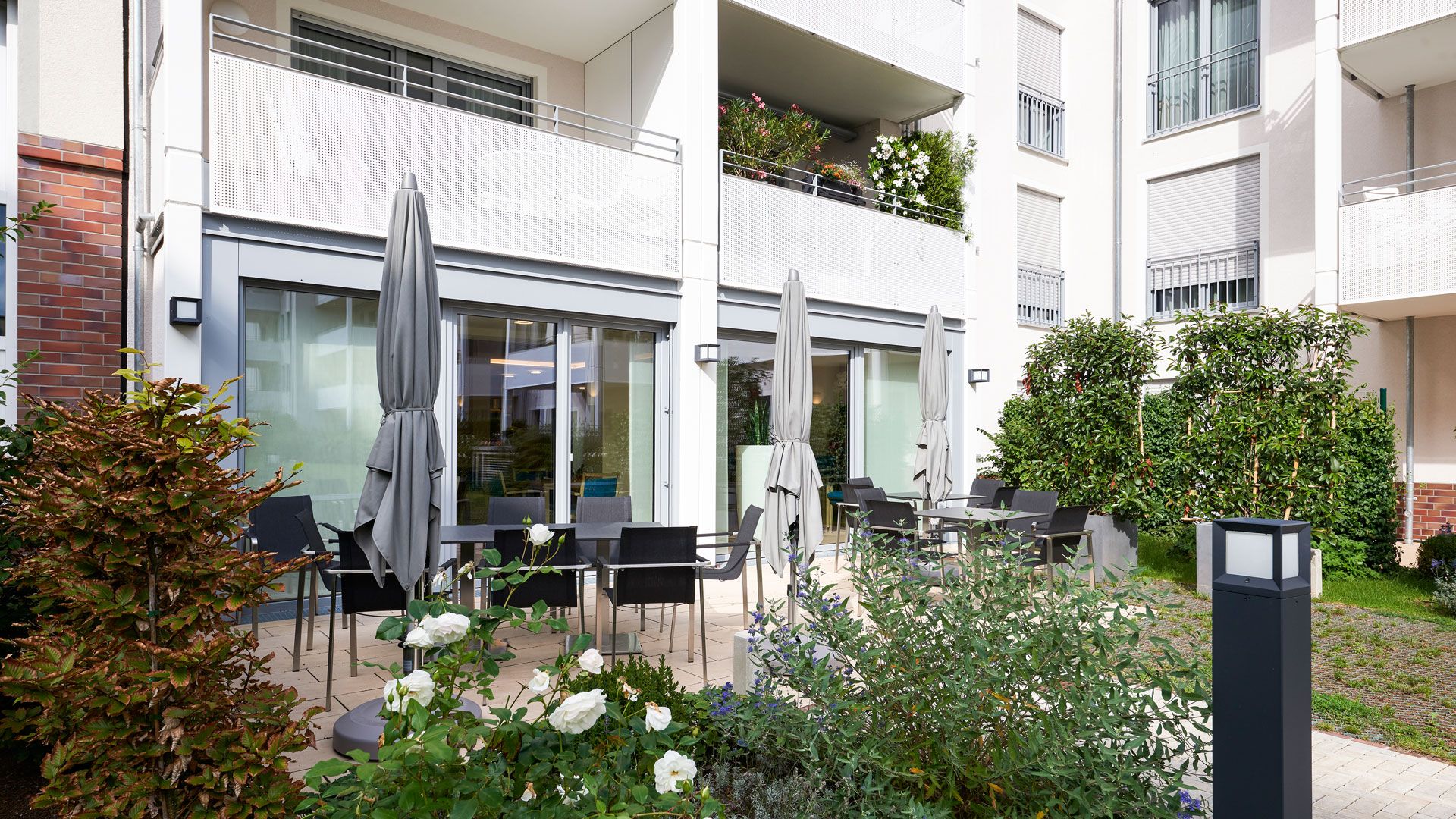 Service-Wohnen für Senioren im THERESIAS (s hochgestellt) in den Nordstadtgärten in Nürnberg